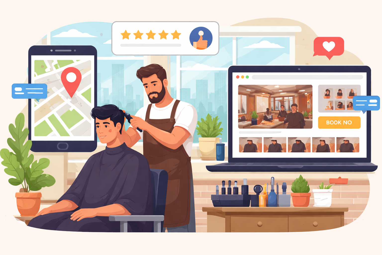 How Barbers Build Repeat Clients Through Online Discovery 